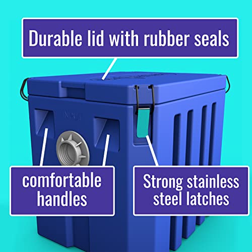 Commercial Grease Interceptor Trap 20 Lb - Plastic Grease Trap Under Sink For Restaurant Cafe - Under Sink Grease Trap 10 Gpm - Waste Water Oil-Water Separator For Restaurant - Grease Trap Plastic #TOP5