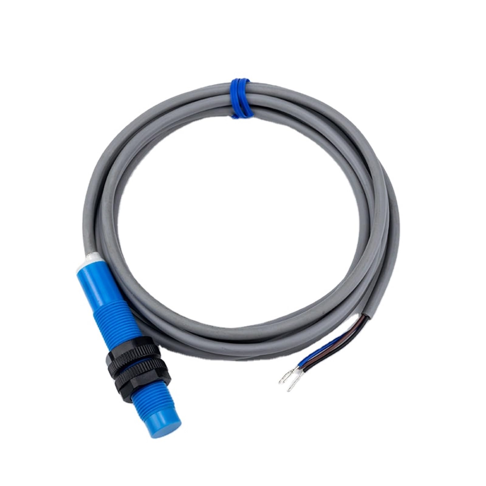 QAZXSEMUI M12 Capacitive Proximity Switch Inductive Plastic Wood Liquid Metal Sensor(M12-Flush- NPN NO-2MM)