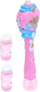 Gatuida Soplador De Burbujas Eléctrico y Máquina De Burbujas para Niños, Tamaño Único, Color Rosa, Música y Luces Led, Juguete Divertido para Fiesta y Infantil
