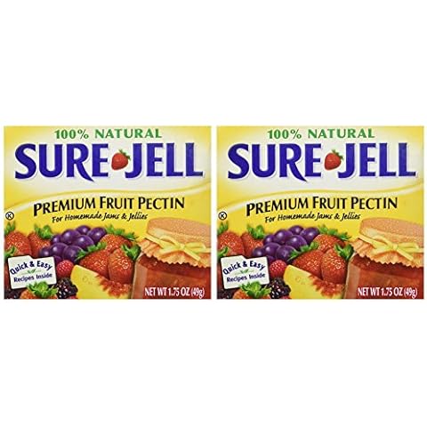 Sure Jell Premium Fruit Pectin For Homemade Jams And Jellies, 100% Natural, 1.75 Ounce (Pack of 2) Cover