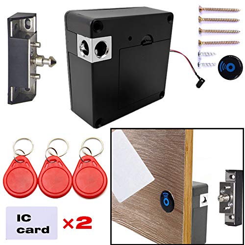 Electronic Cabinet Lock, Hidden DIY RFID Lock ，for Wooden Cabinet Drawer Locker Cupboard