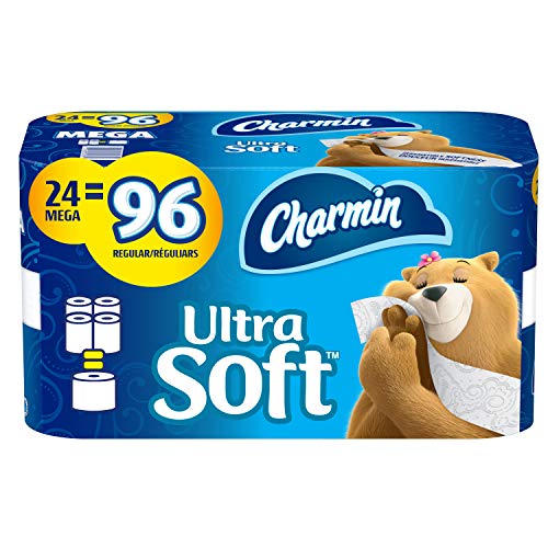 Image of Charmin Ultra Soft Toilet Paper, 24 Mega Rolls Bathroom Tissue = 96 Regular Rolls