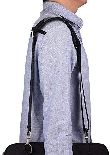 Qishare 52 Inch Universal Replacement Shoulder Strap Pet Carrier Strap Detachable Soft Padded Adjustable Belt with Metal Swivel Hooks for Luggage Duffel Computer Bags Laptop Case Crossbody Bag (Gray)