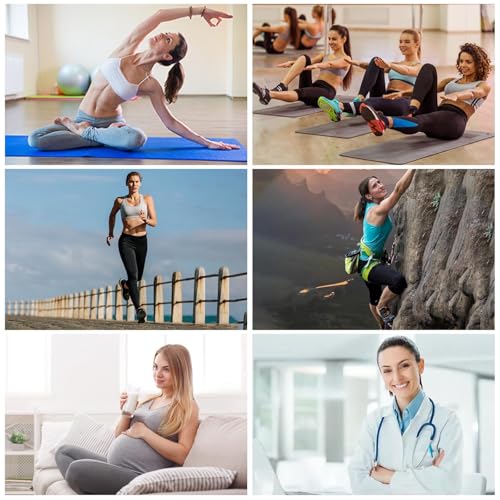 Image of BONANGEL Pilates Socks with Grips for Women, 3 Pairs Womens Grippy Yoga Ballet Barre Hospital Gym Athletic Socks
