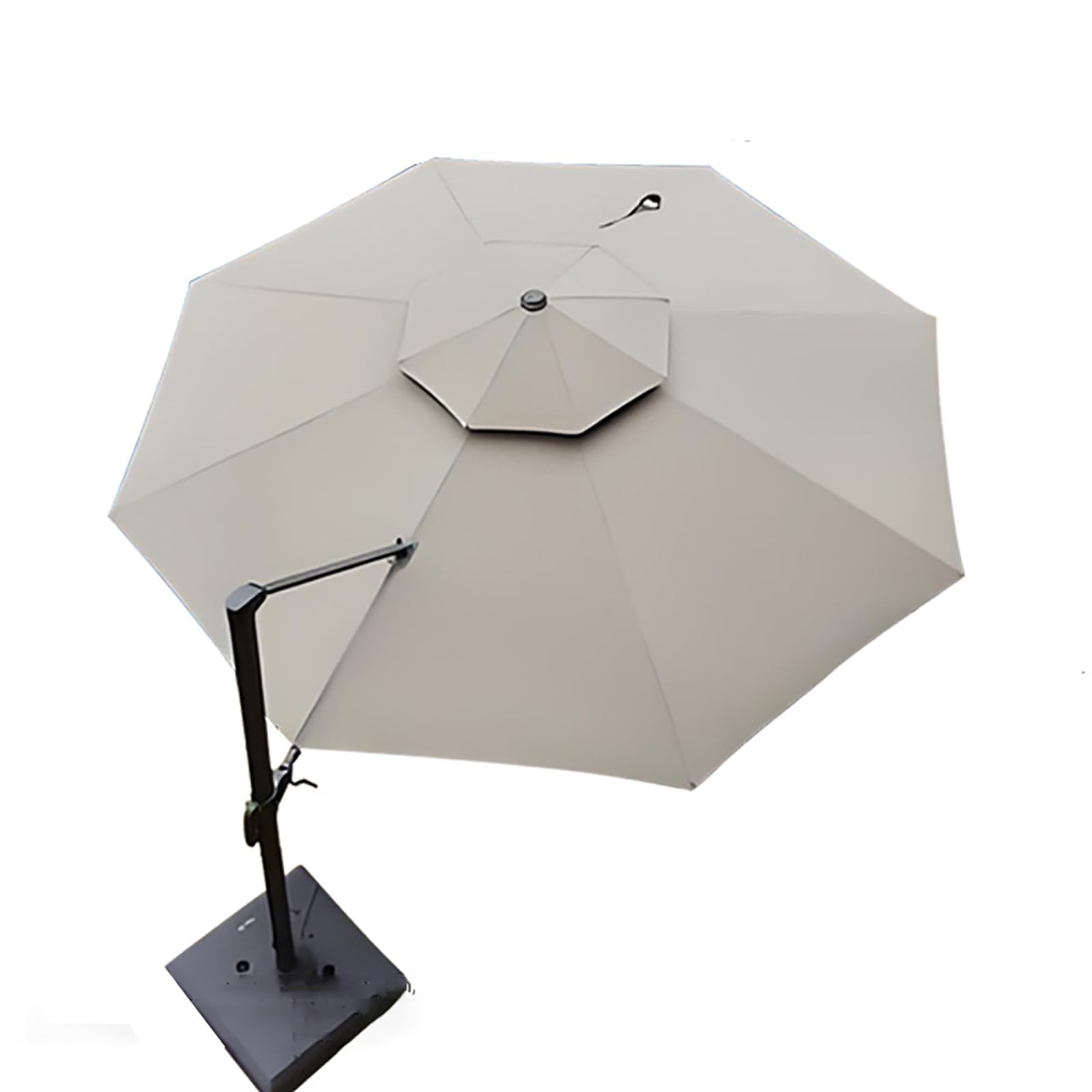 3.0m 3.5m parasol déporté 8 Baleines Toile De Rechange Rond Bâche pour Parasol en Polyester imperméable