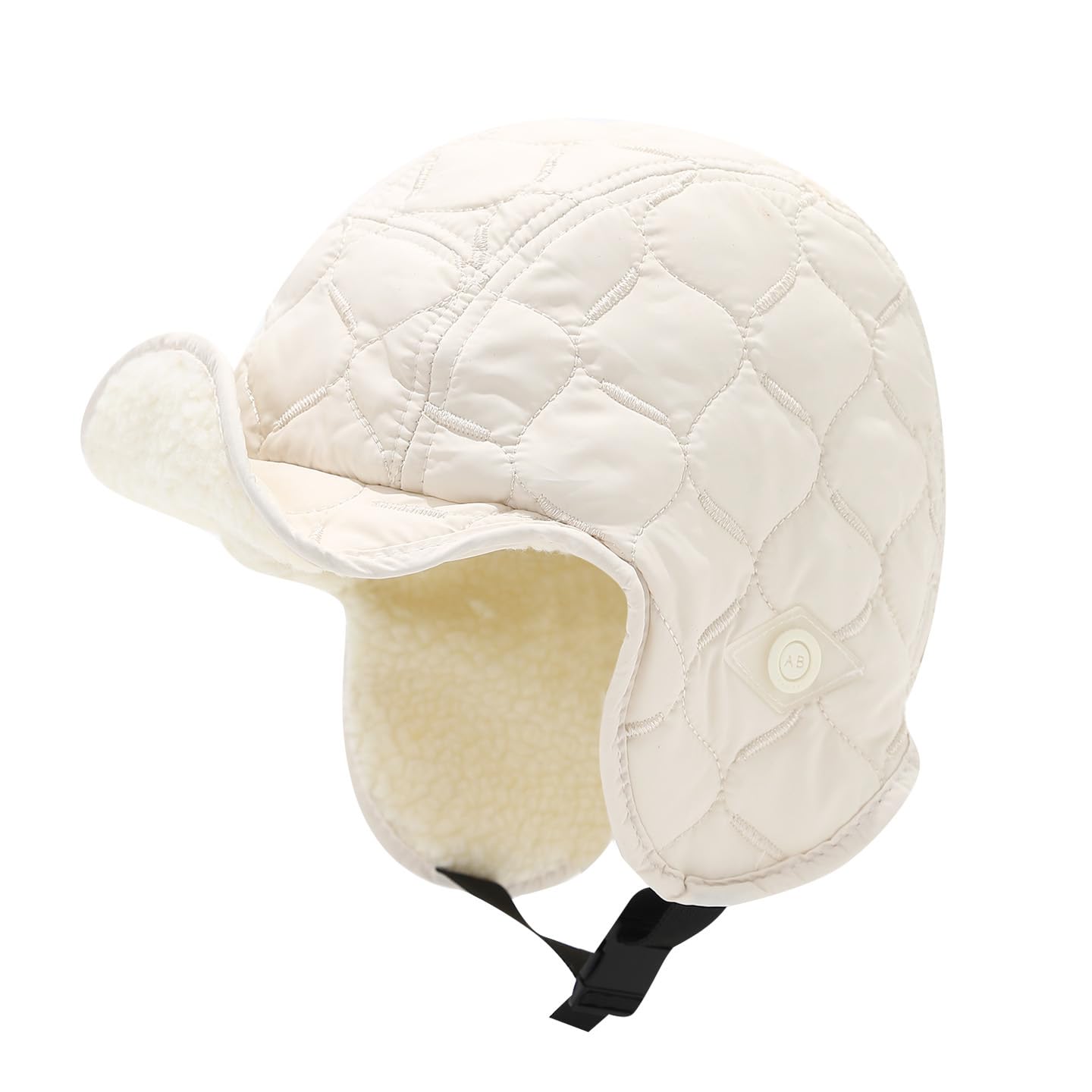 BCJMKDX winter hat, Winter Trapper Warm Windproof Hat Reversible Russian Trooper with Earflaps Skiing Cap Women Men(White)