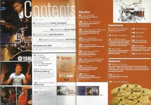 MODERN DRUMMER "Cover: Teddy Campbell" September 2005 Issue image 4