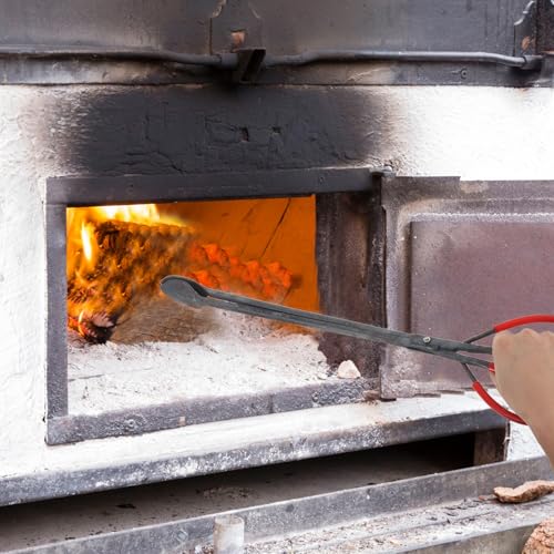 DECOMELODY Pinzas para Leña de Hierro Reforzado 52 CM Mango Antideslizante Resistentes para Chimenea Fogatas y Barbacoas Accesorio Imprescindible para Fuego Abierto y Camping - imagen 5