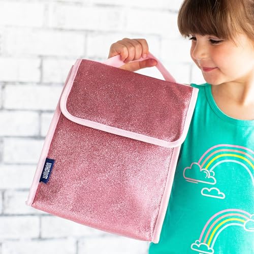 Image of Wildkin 55902 Lunch Bag, One Size, Pink Glitter