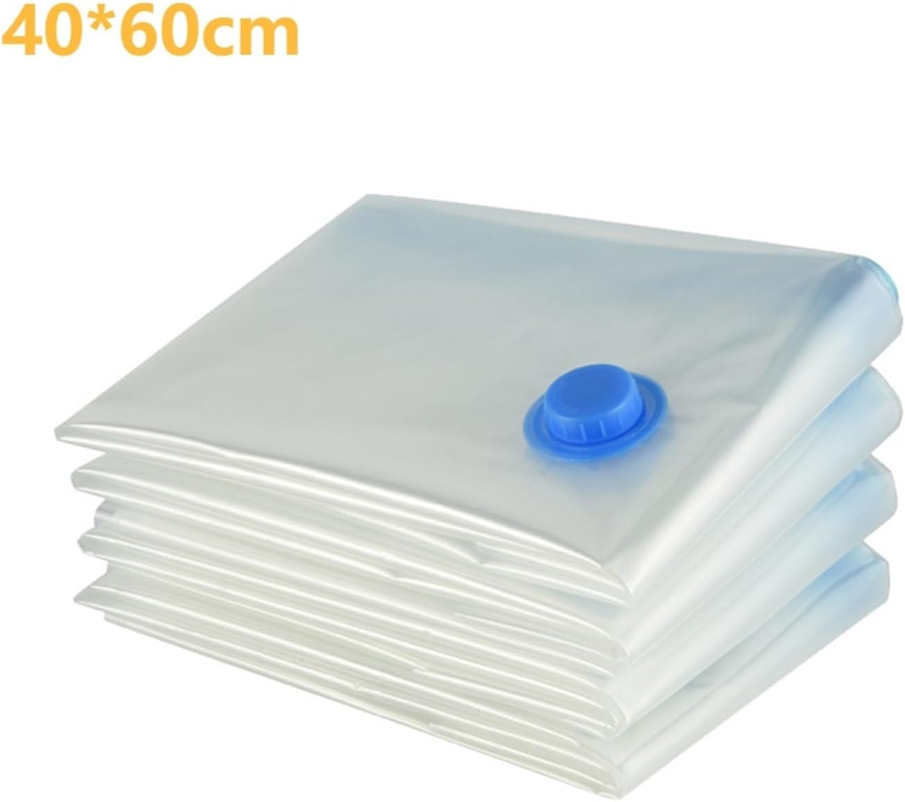 7 Sizes Reusable Vacuum Bags with Pump Cover Compression Sealer Bag Space Saving for Clothes Storing Large Container(60x80cm set)