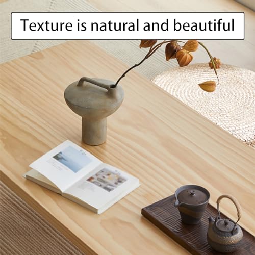 Table basse moderne style japonais compacte en bois véritable pour théière - 4