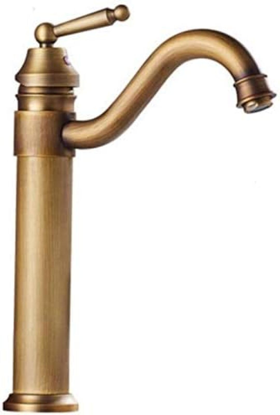 Robinet mitigeur en cuivre antique orientable pour laver sans eclabousser - 5