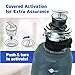 InSinkErator Evolution Cover Control 3/4 HP Garbage Disposal, Advanced Series EZ Connect Batch Feed Food Waste Disposer
