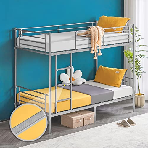 Bonnlo Metal Bunk Bed Twin Over Twin Bed Frames for