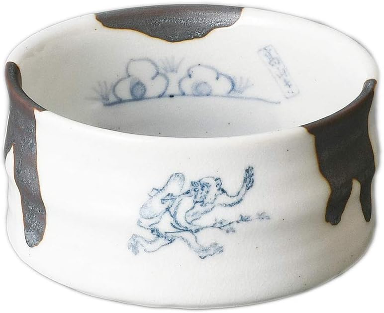 Mino Ware 7204474 Small Bowl, Commercial Use, Made in Japan, 3.9 x 2.4 inches (10 x 6 cm), Takayamadera Matcha Shaped Small Bowl