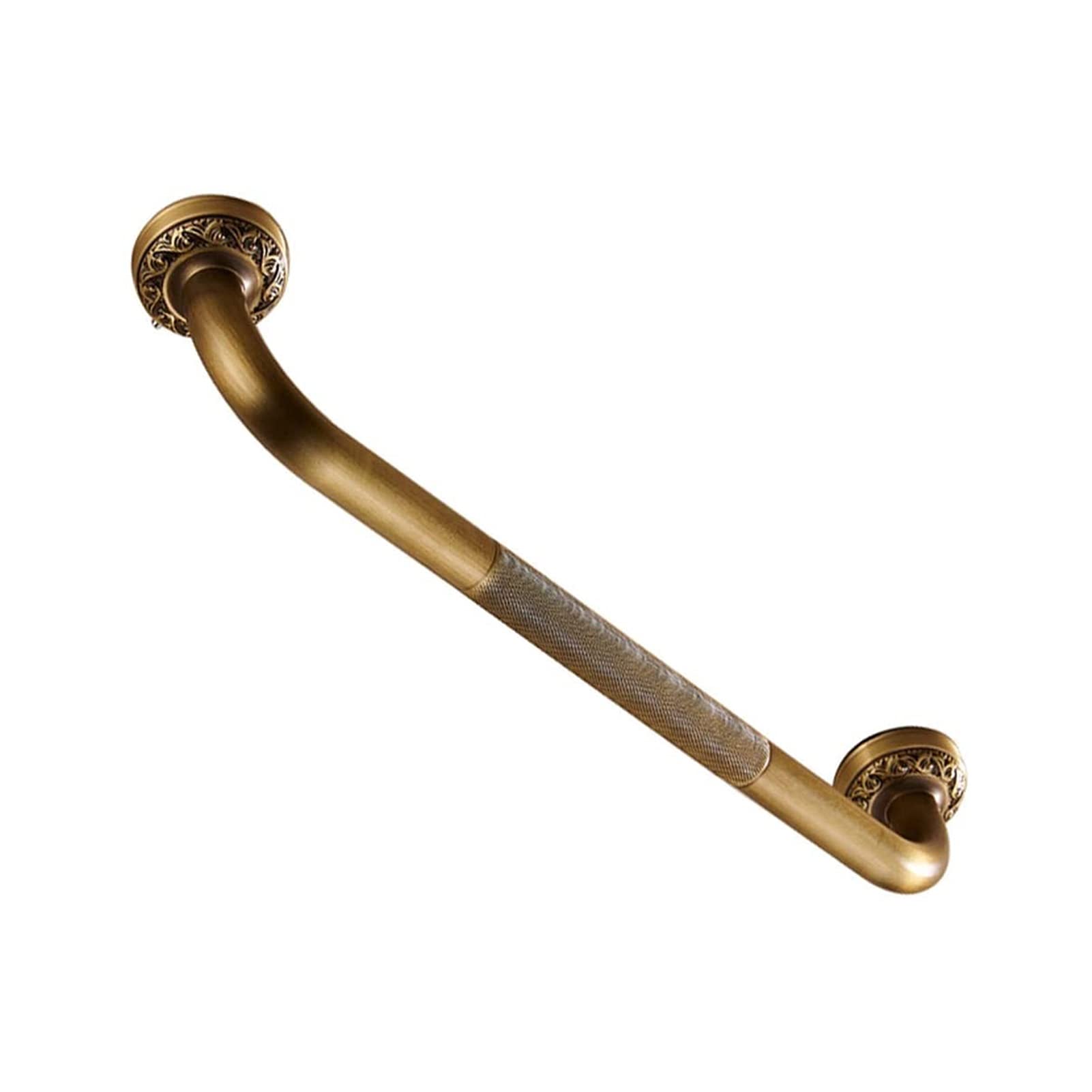 FKXSXAZ Bathroom Brass Handle, Heavy Grab Bar for Elderly Children Pregnant Women Bathtub Corridor Non-Slip Support Armrest Anti-slip Bar(B,49CM)