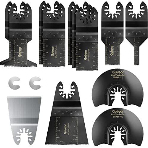 15PCS Universal Oscillating Tool Oscillating Saw Blades, Oscillating Multitool Quick