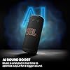 JBL Grip, Speaker Bluetooth Compatto, JBL Pro Sound con AI Sound Boost, IP68 Resistente ad Acqua e Polvere, Luce Ambientale, 14 Ore di Autonomia, Auracast Multi-Speaker, App JBL Portable, Nero