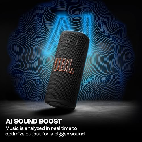 Image of JBL Grip Wireless Portable Bluetooth Speaker, JBL Pro Sound with AI Sound Boost, IP68 Waterproof /Dustproof, Ambient Light, Upto 14H Playtime, Auracast Multi-Speaker Connection, Black
