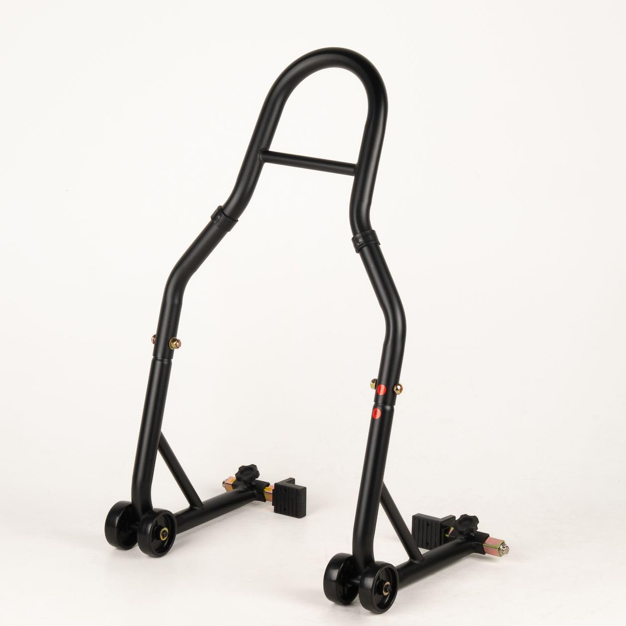 Béquille d'atelier Moto Arrière avec Support en Caoutchouc Black