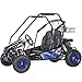 MotoTec Mud XL 212cc 2 Seat Go Kart Full Suspension Blue