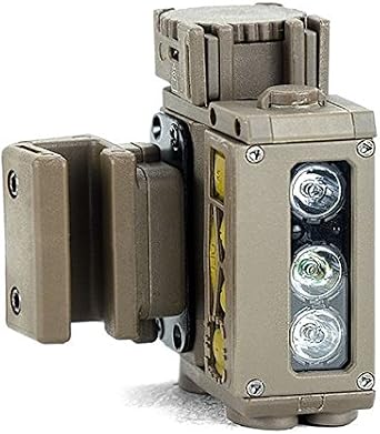 FoxFury Lighting Head,Helmet,Chest Waterproof LED Light,82 Lumens,Green 199-201