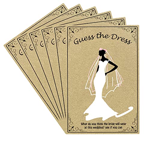 Well Tile Bridal Shower Games The Dress Bridal Shower Game Card 5x7 Inch - Fun Bachelorette Party Games Wedding Card