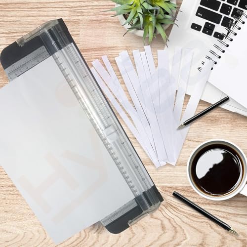 Image of Canoff Paper Cutter, A4 Paper Trimmer 12 inch Cut with Automatic Hand Safeguard and Side Ruler for Scrapbooking, Coupon, Craft Paper, Cardstock, Label and Photo (Pack of 1) (Colour May be Vary)