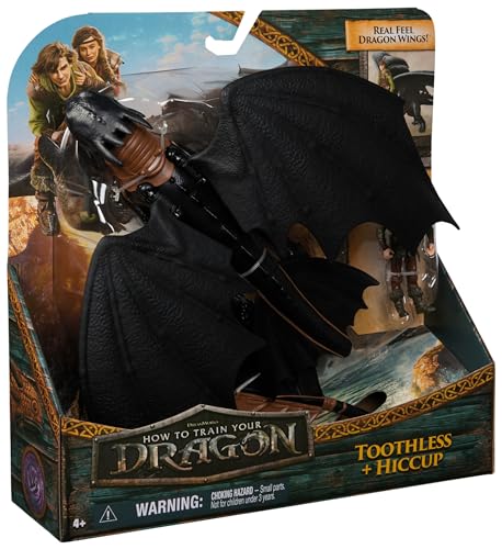Dreamworks How to Train your Dragon, Wikinger und Drachen Actionfiguren-Set, Ohnezahn und Hicks, Spielzeug für Kinder ab 4 Jahren – Ansicht 9