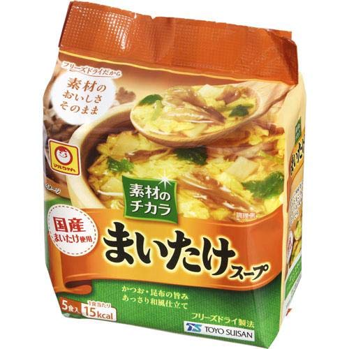 マルちゃん 素材のチカラ まいたけスープ 5食パック 21.5gのサムネイル