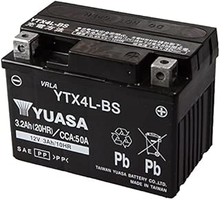 TAIWAN YUASA [ 台湾ユアサ ] シールド型 バイク用バッテリー [YT4L-BS高性能版] YTX4L-BS