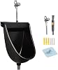 Wall Mounted Toilet - Flush Function Urine Separator - Male Urinals - for Outdoor, Dorm, Garden, RV, Apartment, Dad, Boyfriend, Grandpa