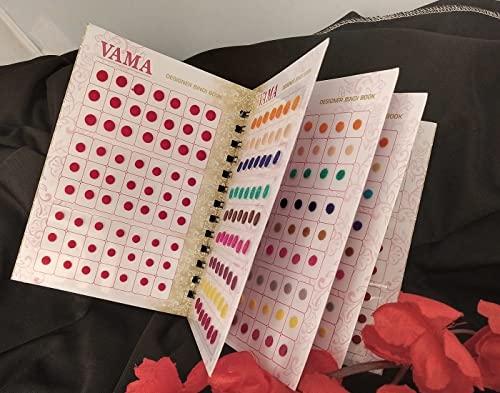 VAMA Multicolour Plain Round Small Bindis Book Kumkum Reusable Self-Adhesive Sticker Pottu Booklet For Girls & Women (Mini Bindis Booklet - 504 Bindis) - Image 6