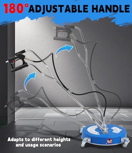 Image of M MINGLE 20 inch Pressure Washer Surface Cleaner, 4500 PSI Surface Cleaner Power Washing, Pressure Washer Accessories for Driveways, Concretes, Patios, Sidewalks