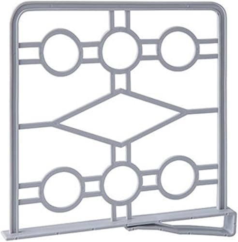 Separadores de estantes de plástico huecos, diseño de sujeción, organizador de estantes de ropa, compacto, adelgazante, reutilizable, separador de
