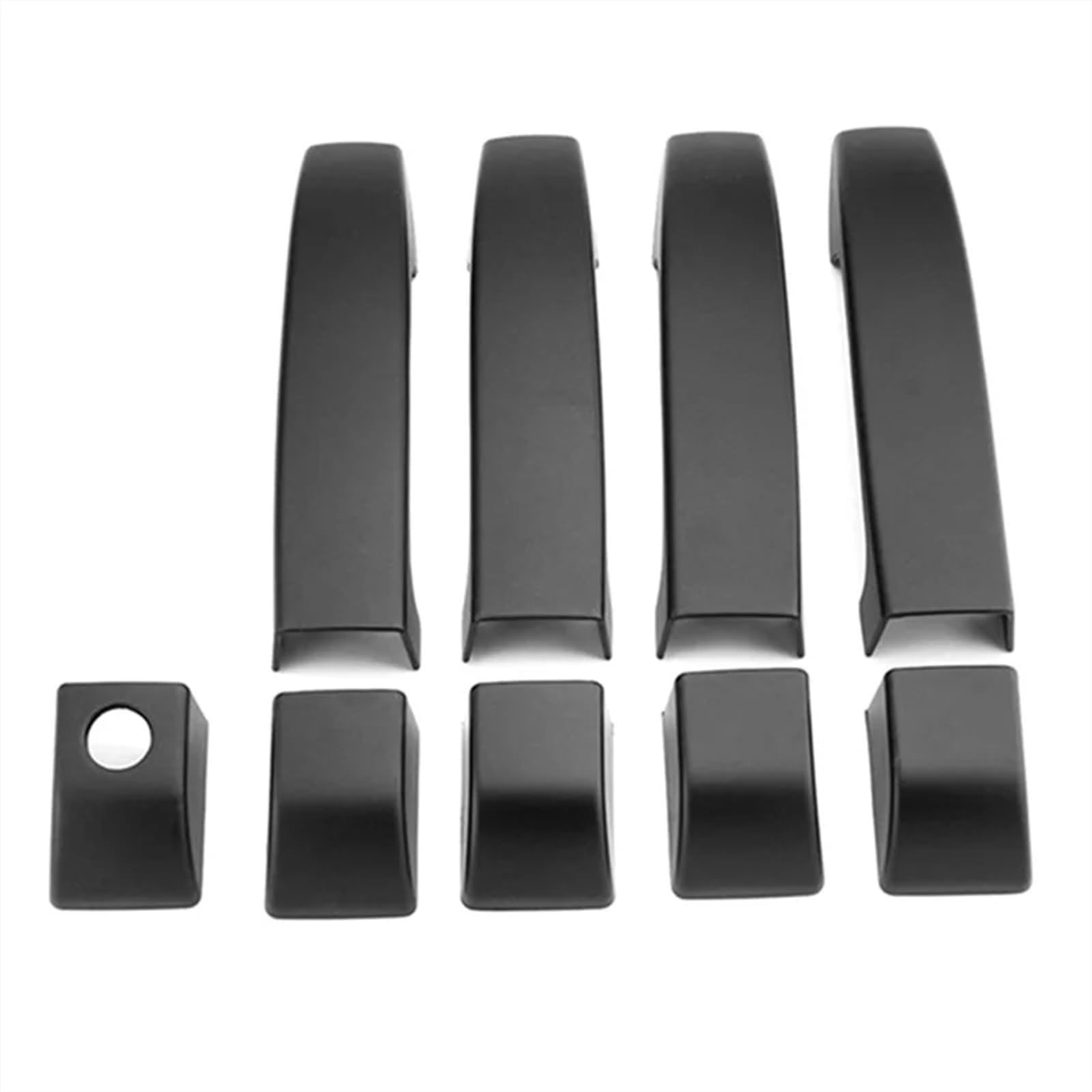RDWSPLI Exterior Handle Shell Compatible with Rover for Range for L322 2002-2012 Car Door Handle Covers Exterior Matt Black Door Handles Trim Replacement Parts Accessories