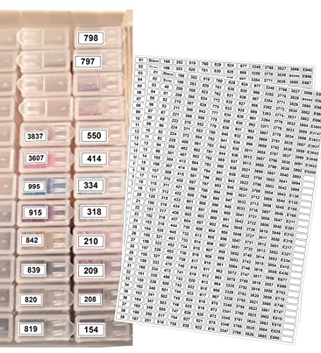 Color Number Stickers Kits 546 Pcs Diamond Painting Labels For Diamond Painting Storage Box, Diamond Painting Accessories Tools Containers Jars Bottles Stickers For Adults And Kids #TOP1