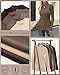 Sweetyweee 4 Pack Women's Mock Neck Long Sleeve Tops Ribbed Slim Fitted Cotton Thermal Shirts Casual Stretch Tight Base Layer(Dark Brown, Mocha, Light Khaki, Apricot,Large)
