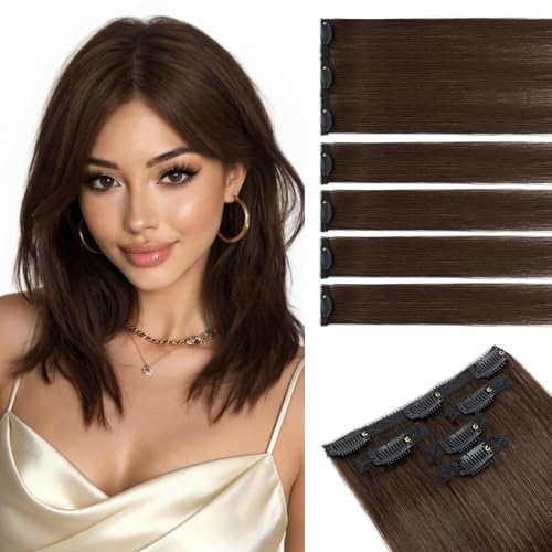 S-noilite Clip-in 10 inch Dark Brown