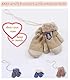 iEasey Kinder Winter Handschuhe für Baby 6-36 Monate Niedlich Kleinkind Plüsch Fäustlinge auf Schnur Dicke Warm Wolle Strickhandschuhe Kinder Schnee Handschuhe Baby Mädchen Jungen Geschenk