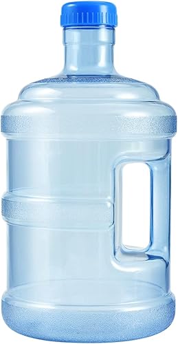 BESPORTBLE Botella de agua embotellada de 5 litros, tapa de corona de plástico, contenedor de botella de agua reutilizable para acampar al aire