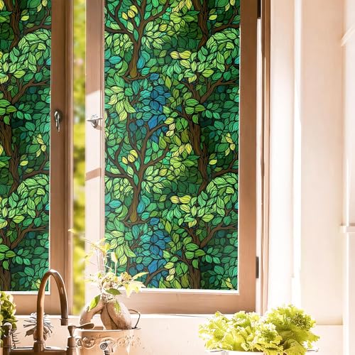 Vinilo decorativo ventana 15.7x118 in verde miniatura 1