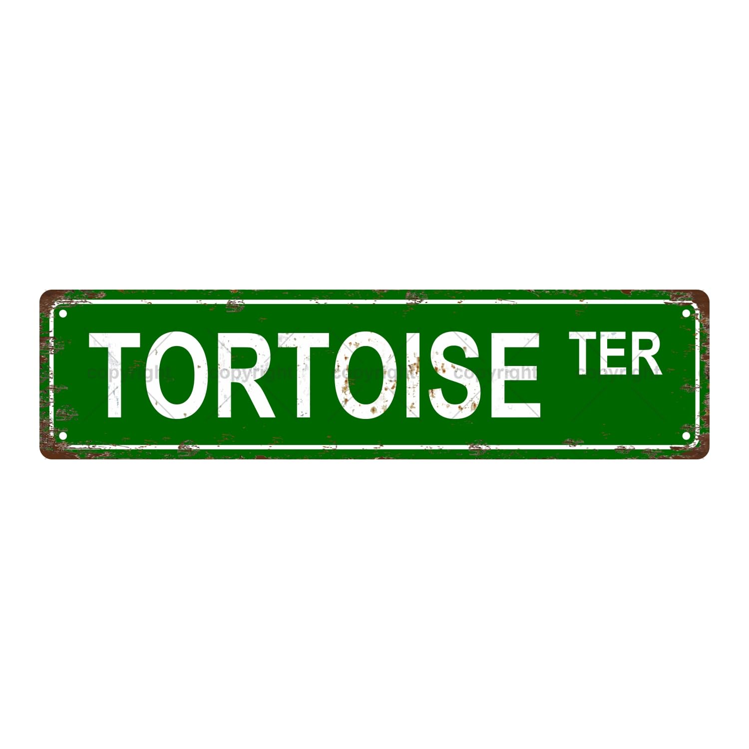 Tortoise TER Animal Metal Tin Street Sign Bar Cafe Garage Cave Home Room Wall Bathroom Farmhouse Garden Porch Patio Decor,4x16 Inch