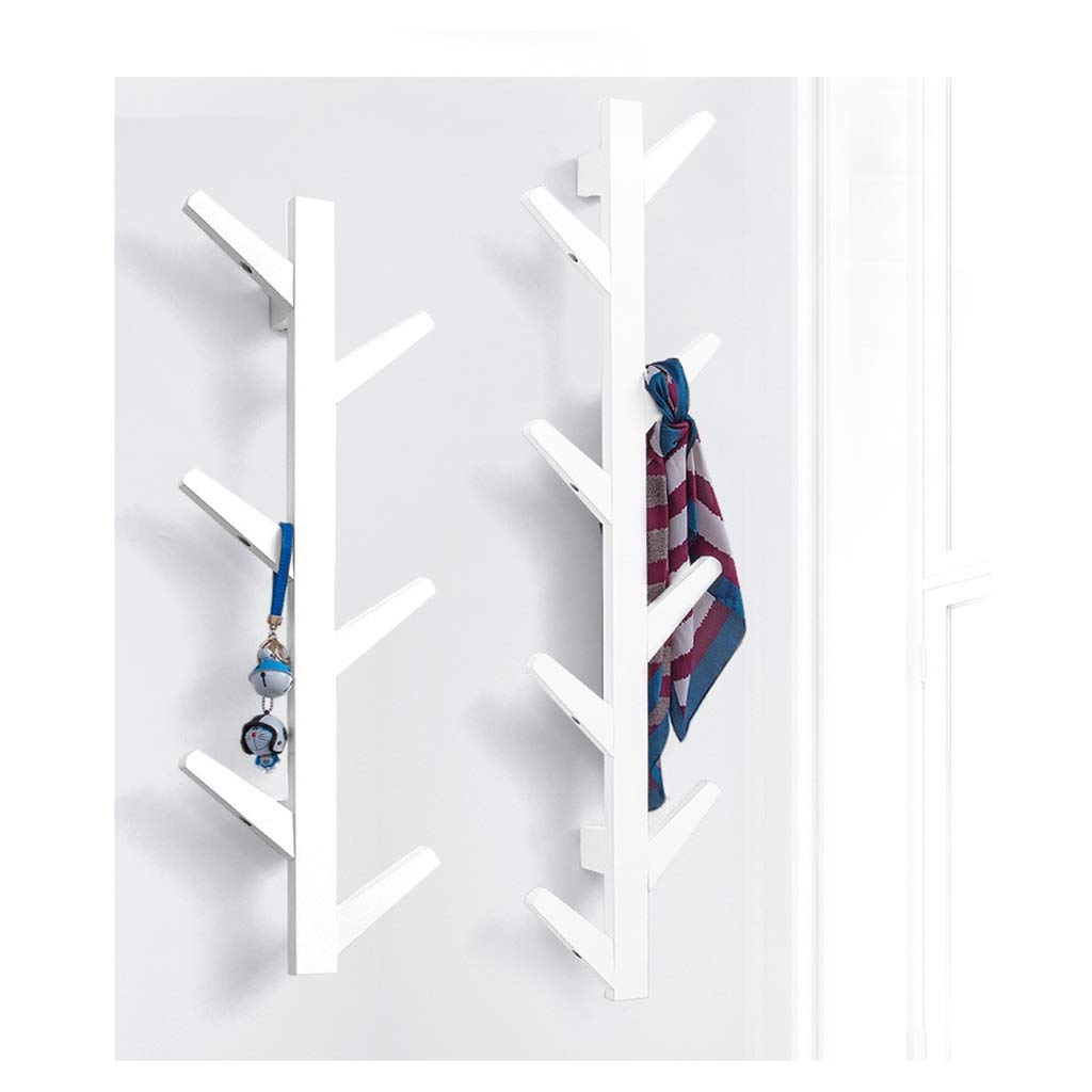 FGXHHS Creative Nanzhu Wall-Mounted Coat Rack, Decorative Hallway Hanger with 8 Hooks, Stylish White Entryway for Home Décor and Porch Storage Solutions