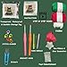 DIY Crochet Christmas Tree Kit,2026 News Handmade Holiday Decoration Set,Beginner Christmas Kit,Tree Bow Pearl Embellishment,Christmas Craft Kit with Yarn Hook Beads Instructions(Red & Green)