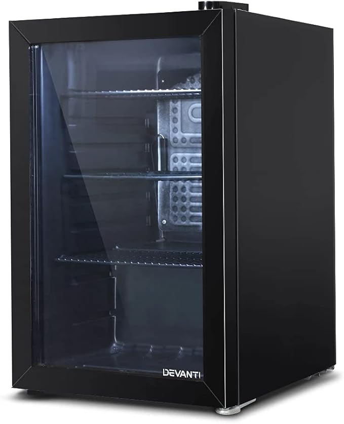 Devanti Bar Fridge, 70L Mini Fridges Organiser Refrigerator Chest