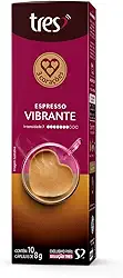 3 Corações Capsula Café Espresso Vibrante TRES - 10 unidades