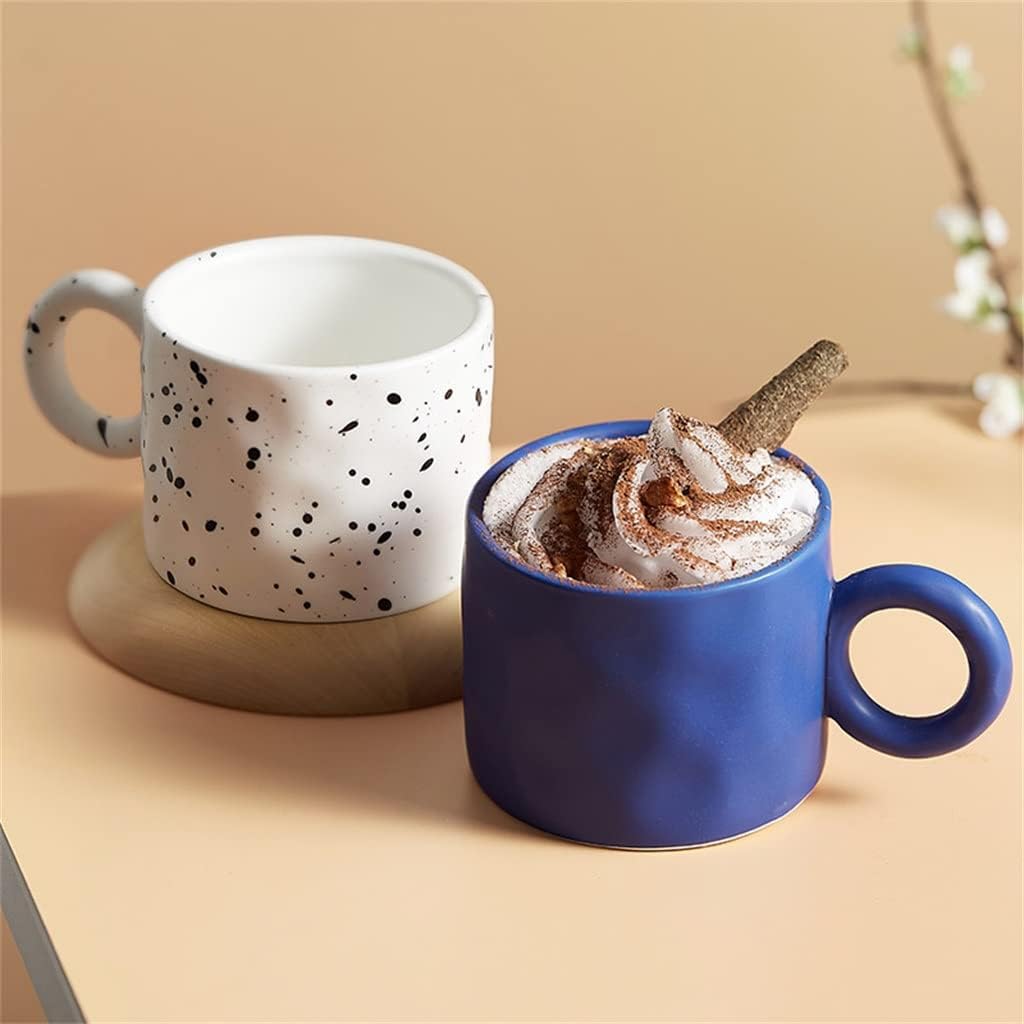 Nordic Ceramic Coffee Mugs With Handle Large Capacity Cups For Milk Tea Latte Kitchen Drinkware Couple Mug Gifts(Beige)