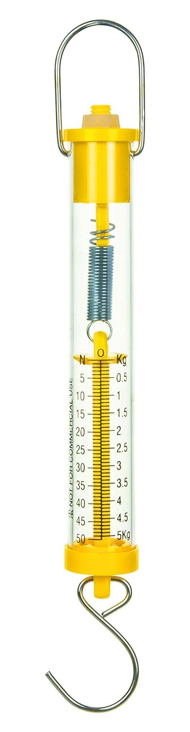 Generic Newton Force Meter/Spring Balance/Dynamometer with Dual Scale Labelled (5kg), (1 Piece)