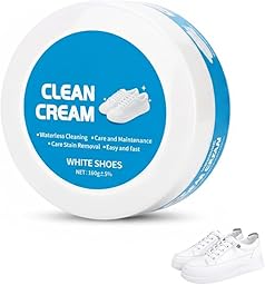 Sneaker Cleaner, 2026 Neu Weisse Schuhe Reinigungs Creme, Multifunktionale Reinigungs und Fleckentfernungscreme mit Wischschwamm, Mehrzweck-Reinigungscreme, Sneaker Reiniger Weiß für Sneaker